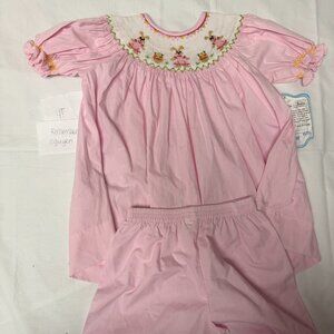Remember Nguyen Smocked Easter Outfit - 4t - NWT